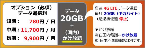 携帯レンタル＿ヨーロッパ周遊＿データ通信料